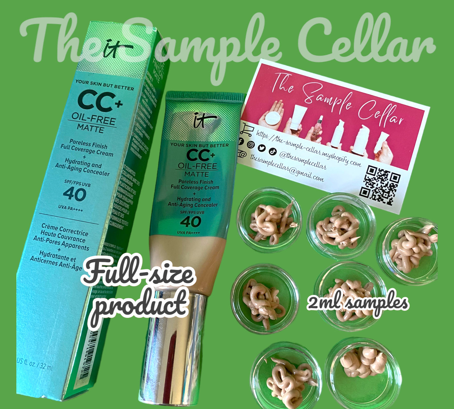 IT Cosmetics - CC+ Cream Natural Matte Foundation SPF40 **New Formula**